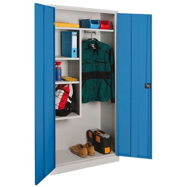 Kovová velkoobjemová skříň - 195 x 92 x 42 cm, sv.