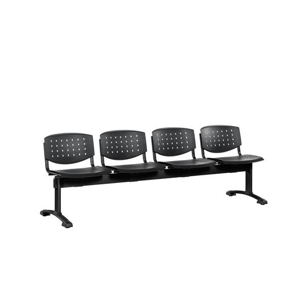 Vícemístná lavice Taurus Quattro, černá