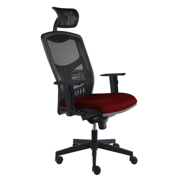 Kancelářská židle York Net, E-SY, červená