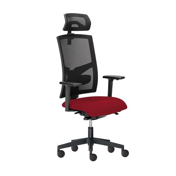 Kancelářská židle Game - synchro, černá/červená