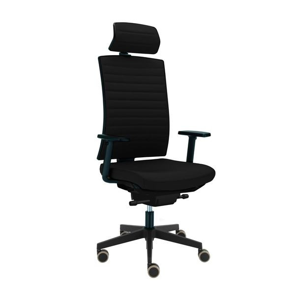 Kancelářská židle Game VIP - celočalouněná, černá