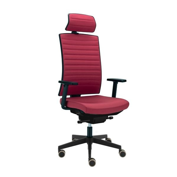 Kancelářská židle Game VIP - celočalouněná, vínová