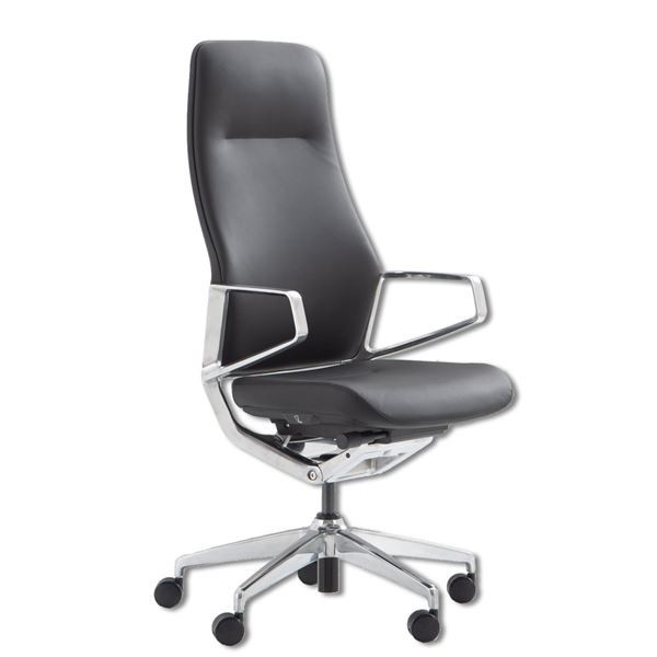 Kancelářská židle ARCO - s vysokým opěrákem, černá