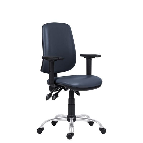 Kancelářská židle Athea - s područkami, šedá