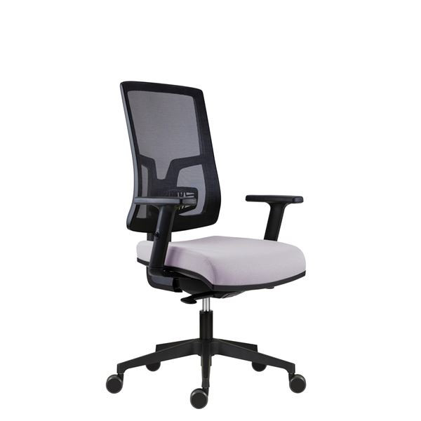 Kancelářská židle New Pure - synchro, sv.šedá