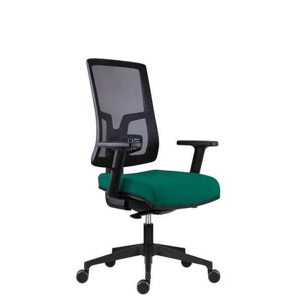 Kancelářská židle New Pure - synchro, tm.zelená