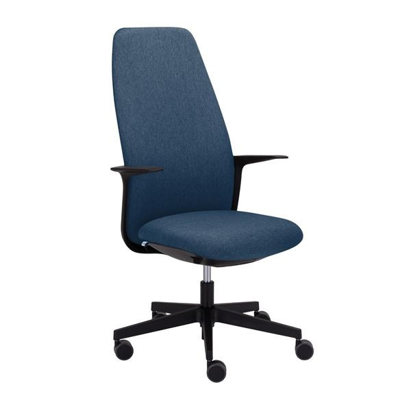 Kancelářská židle Levia - s vysokým opěrákem, modr