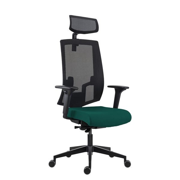 Kancelářská židle Lapel PDH - synchro, tmavě zelen