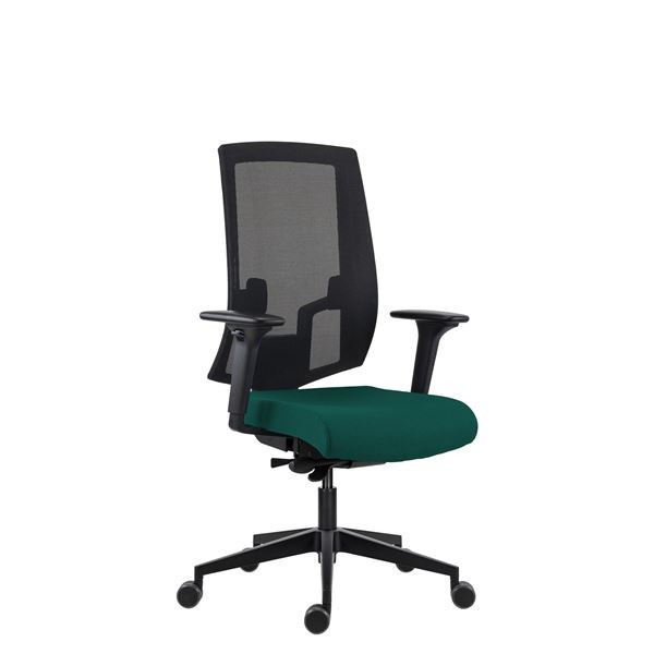 Kancelářská židle Lapel - synchro, tmavě zelená