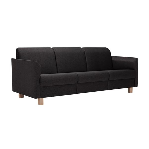 Pohovka Monika - 3místná, černá