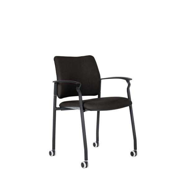 Konferenční židle 2170 Rocky - na kolečkách, černá