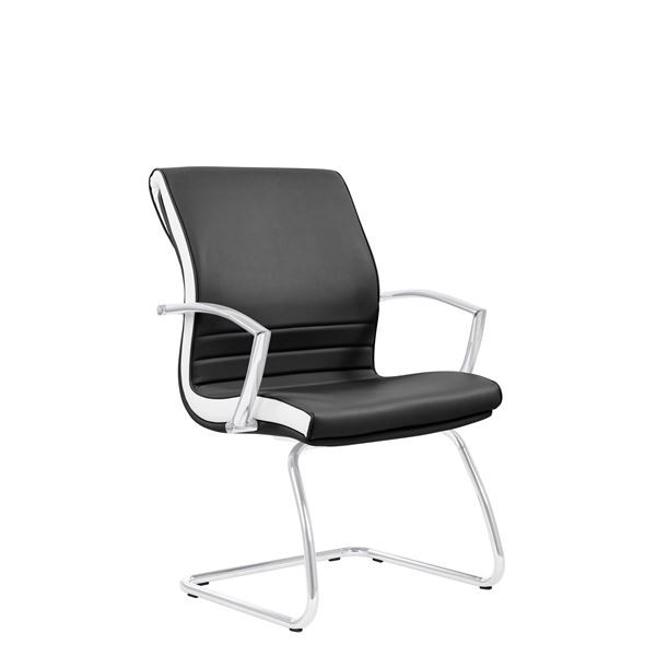 Konferenční křeslo 7950/S EWE - černé/bílé
