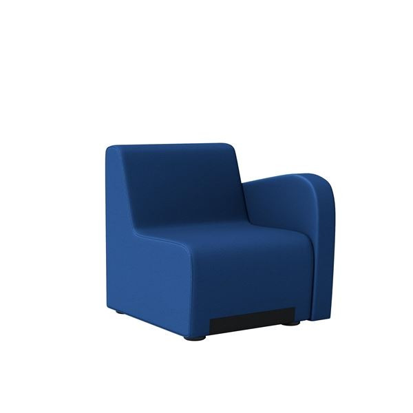 Jednokřeslo Rubico -  s područkou, levé, modré