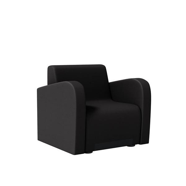 Jednokřeslo Rubico - s  područkami, černé