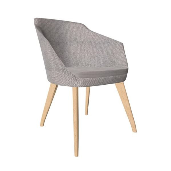 Křeslo Renate - světle šedé