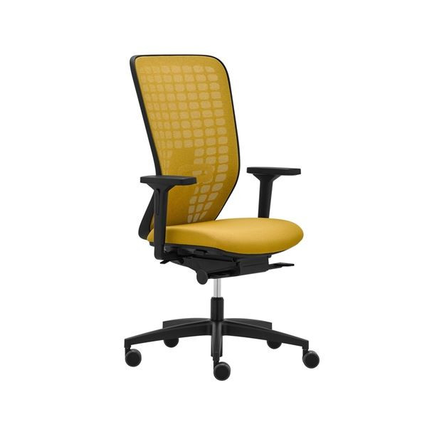 Kancelářská židle Space - synchro, žlutá