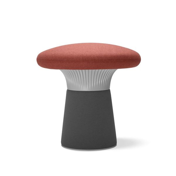 Taburet Funghi - široký, červený