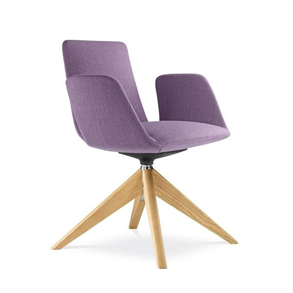 Konferenční křeslo Harmony Modern D - nízké, fialo