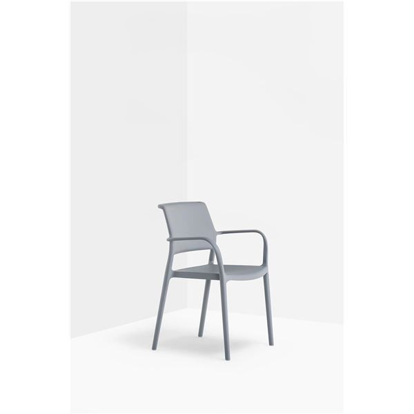 Jídelní židle Ara 315 - s područkami, šedá