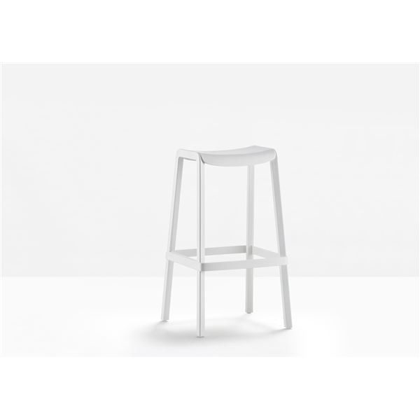 Barová stolička Dome 268 - vysoká, bílá