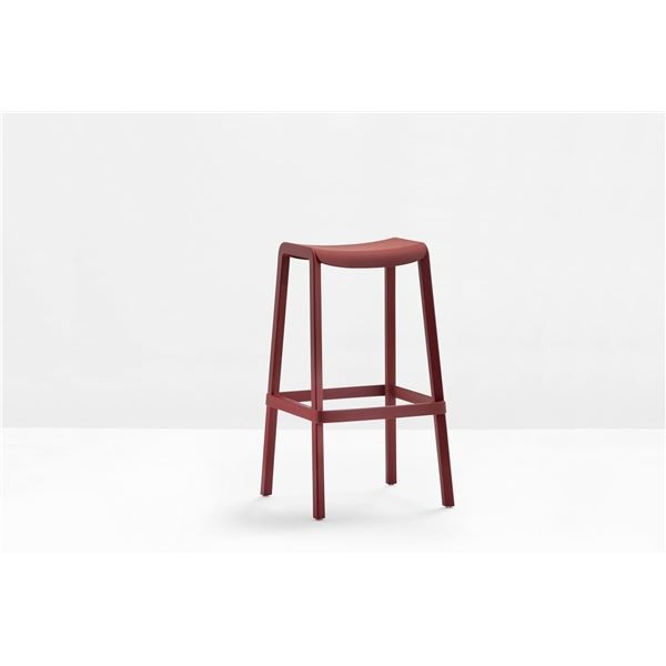 Barová stolička Dome 268 - vysoká, červená