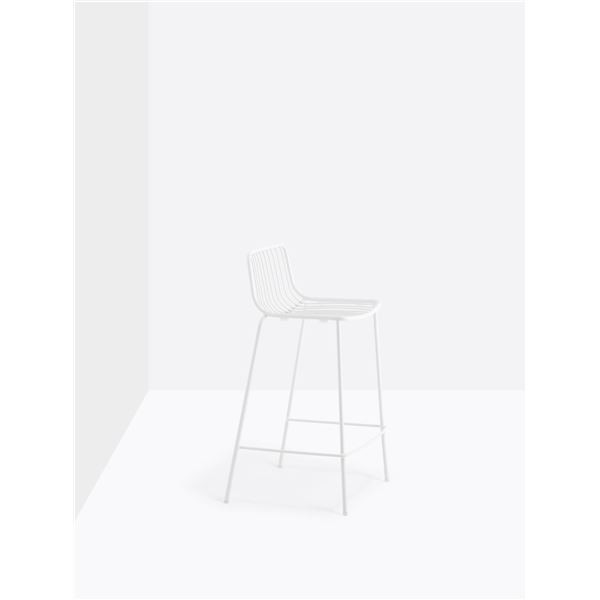Barová židle Nolita 3657 - nízká, bílá