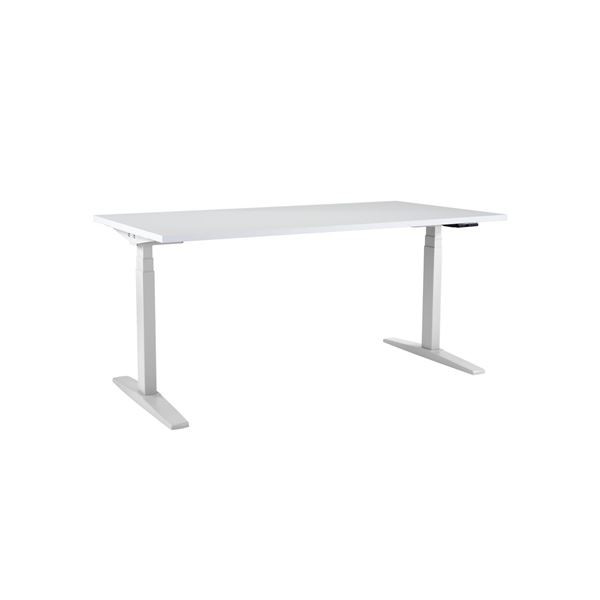 Výškově stavitelný stůl Axis, šíře 160 cm - bílý/b