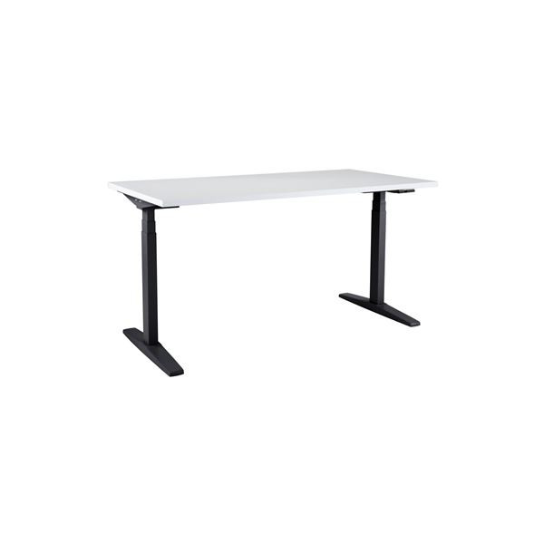 Výškově stavitelný stůl Axis, šíře 138 cm - bílý/č