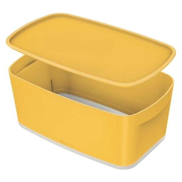 Úložná krabice s víkem Leitz Cosy MyBox, S, žlutá