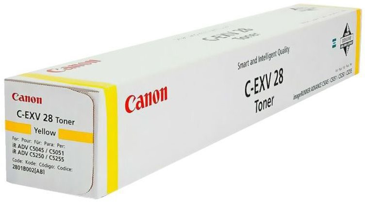 Canon originální  TONER CEXV28 YELLOW IR Advance C5045/5051/5250/5255  38 000 stran A4 (5%)