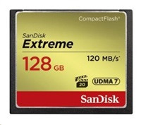 SanDisk Compact Flash Card 128GB Extreme (R:120/W:85 MB/s UDMA7)