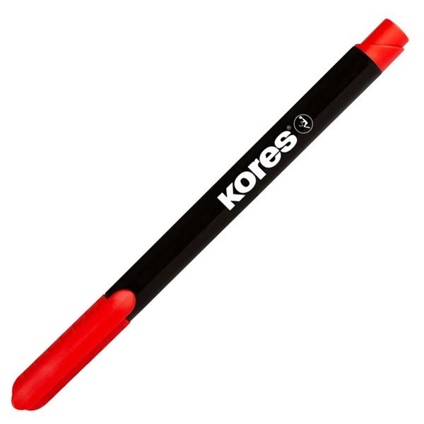Permanentní popisovač Kores M, na CD, červený
