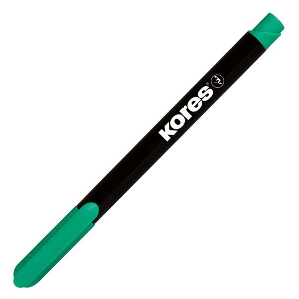 Permanentní popisovač Kores M, na CD, zelený