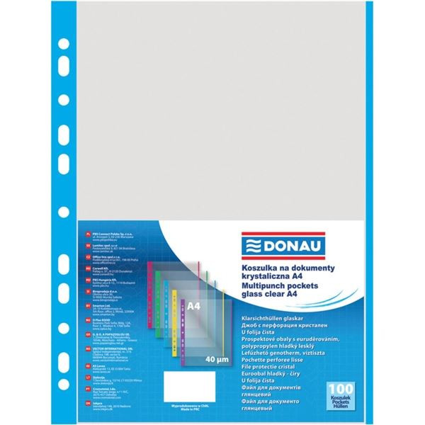 Euroobaly U bar.okraj-A4,modré,lesk,40mic,100ks