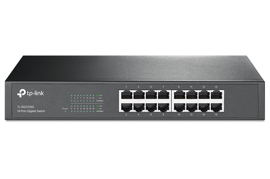 TP-Link TL-SG1016D/ switch 16x 10/100/1000Mbps/ desktop/ rack-mount