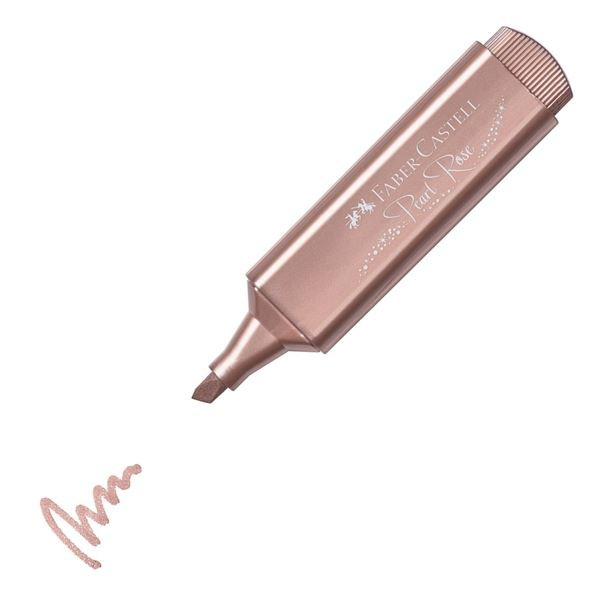 Zvýrazňovač Faber-Castell 46, metalická růžová