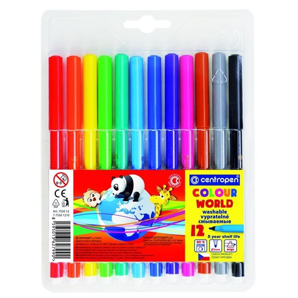 Fixy Centropen 7550, sada 12 barev