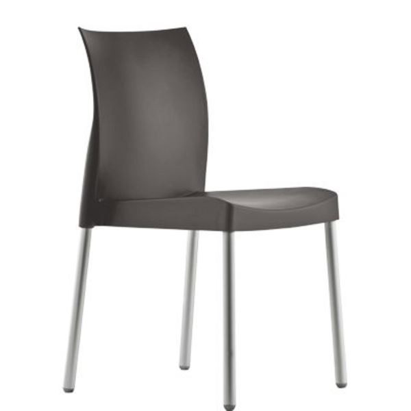 Jídelní židle Ice, šedá