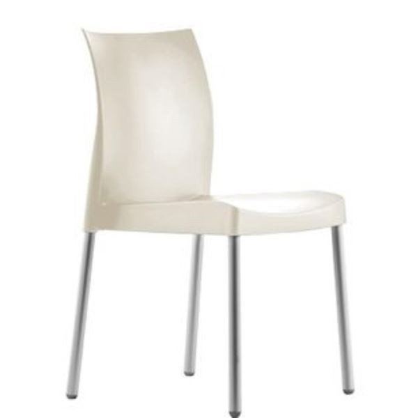 Jídelní židle Ice, krémová