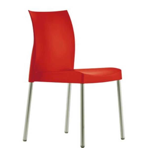 Jídelní židle Ice, červená