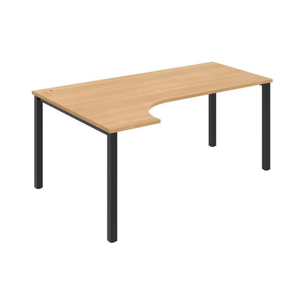 Psací stůl Hobis Uni UE 1800 P - dub/černá