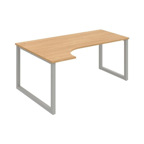 Psací stůl Hobis Uni UE O 1800 P - dub/šedý