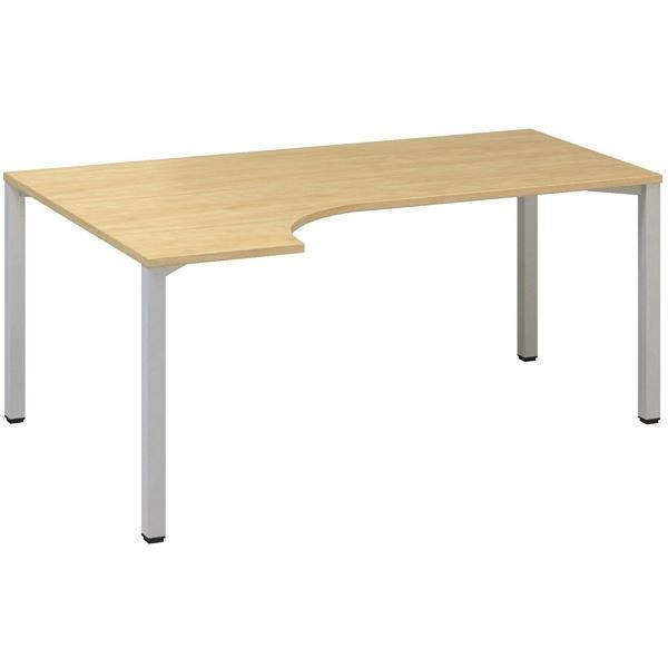 Psací stůl Alfa 200 - ergo, levý, 180 cm, divoká h