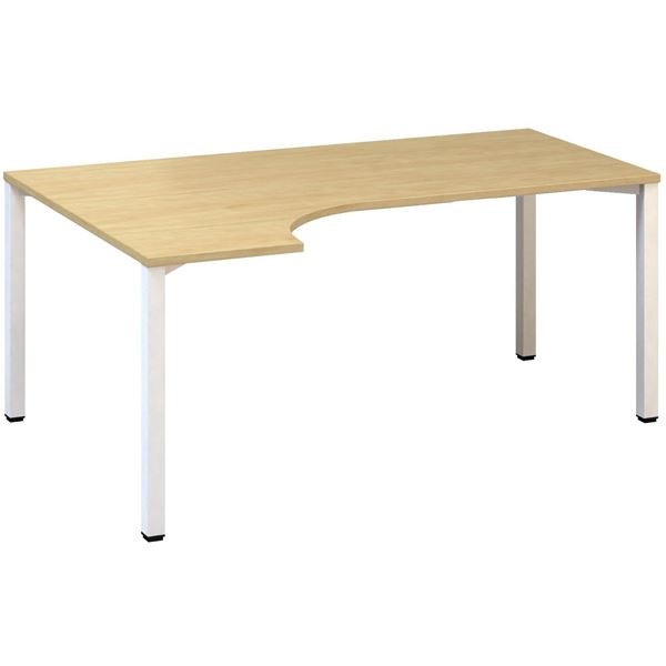 Psací stůl Alfa 200 - ergo, levý, 180 cm, divoká h