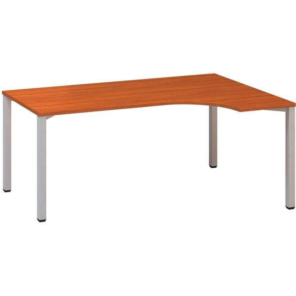 Psací stůl Alfa 200 - ergo, pravý, 180 cm, třešeň/