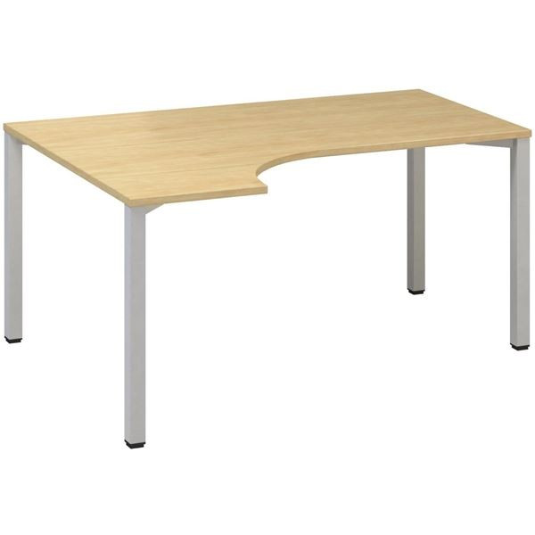Psací stůl Alfa 200 - ergo, levý, 160 cm, divoká h