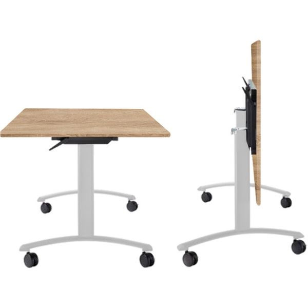 Mobilní sklopný stůl Classic - 120 x 80 cm, dub/bí