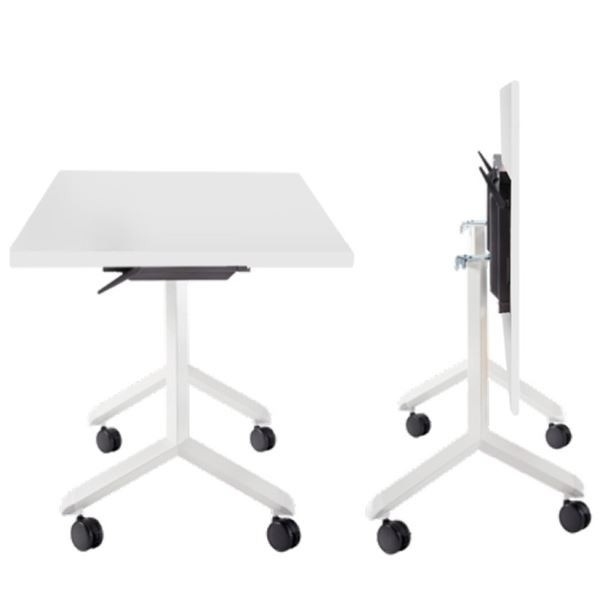 Mobilní sklopný stůl PRO - 180 x 80 cm, bílý