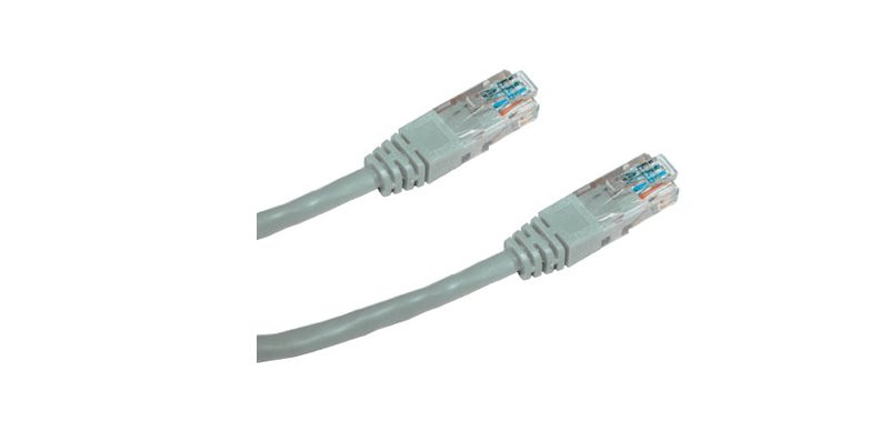 DATACOM UTP C5e Patchkabel 1m šedý - křížený