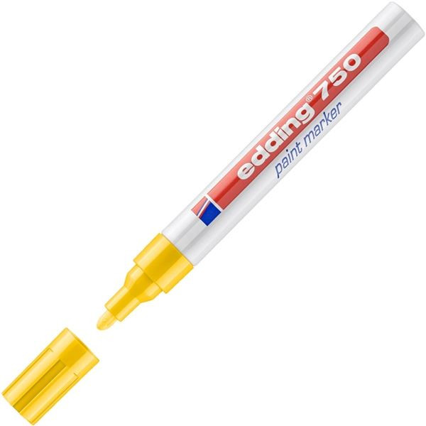 Lakový popisovač Edding 750, žlutý